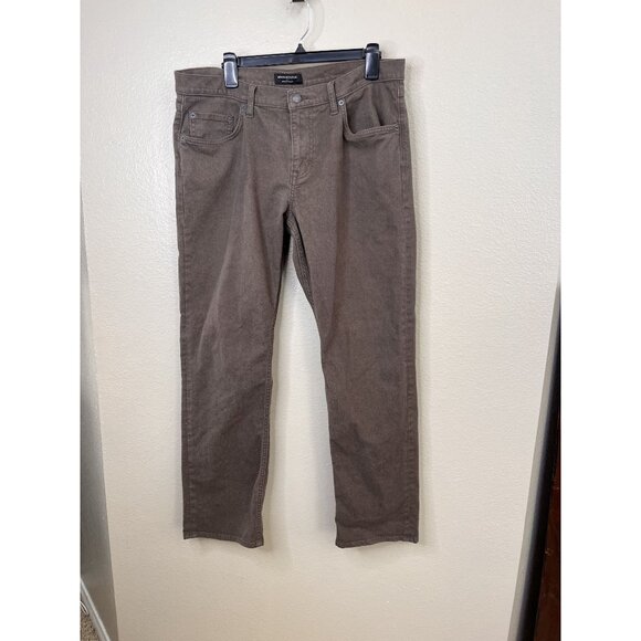 Banana Republic Mens Vintage Straight Jeans Brown 35x32 Classic Fit - Picture 1 of 8